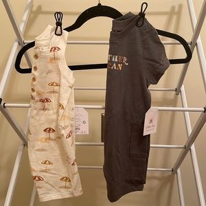 9m NWT Little Co baby boy romper bundle